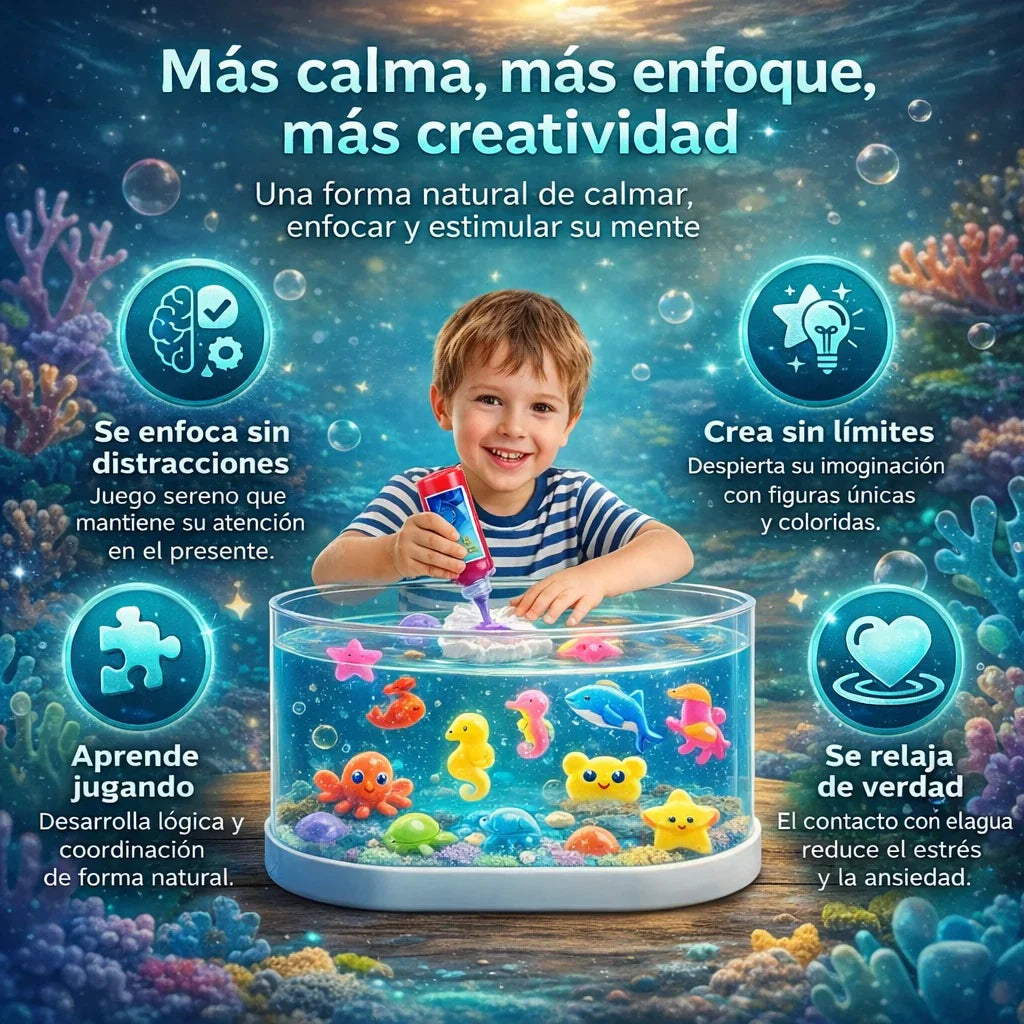 Fábrica De Squishies, Gel Mágico Para Figuras 3d En El Agua
